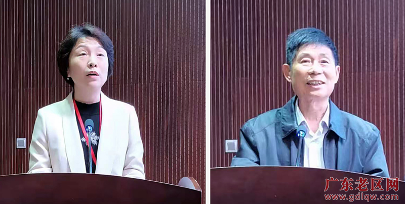 11-1惠州市老促会会长魏蔚(左)、湛江市老促会会长麦马佑(右)作大会发言.jpg